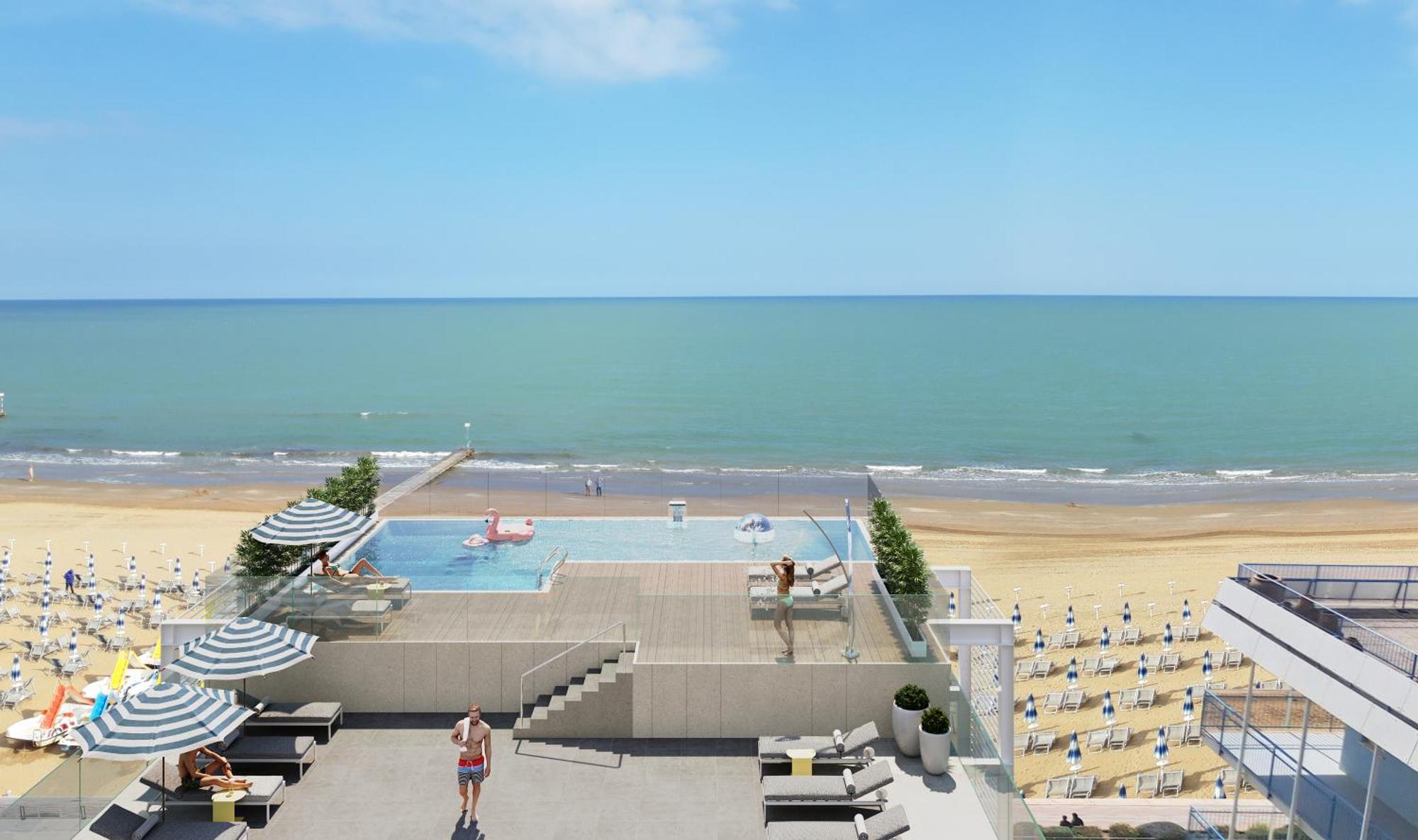 Victoria Frontemare Beach & Spa Hotel Jesolo Exteriör bild